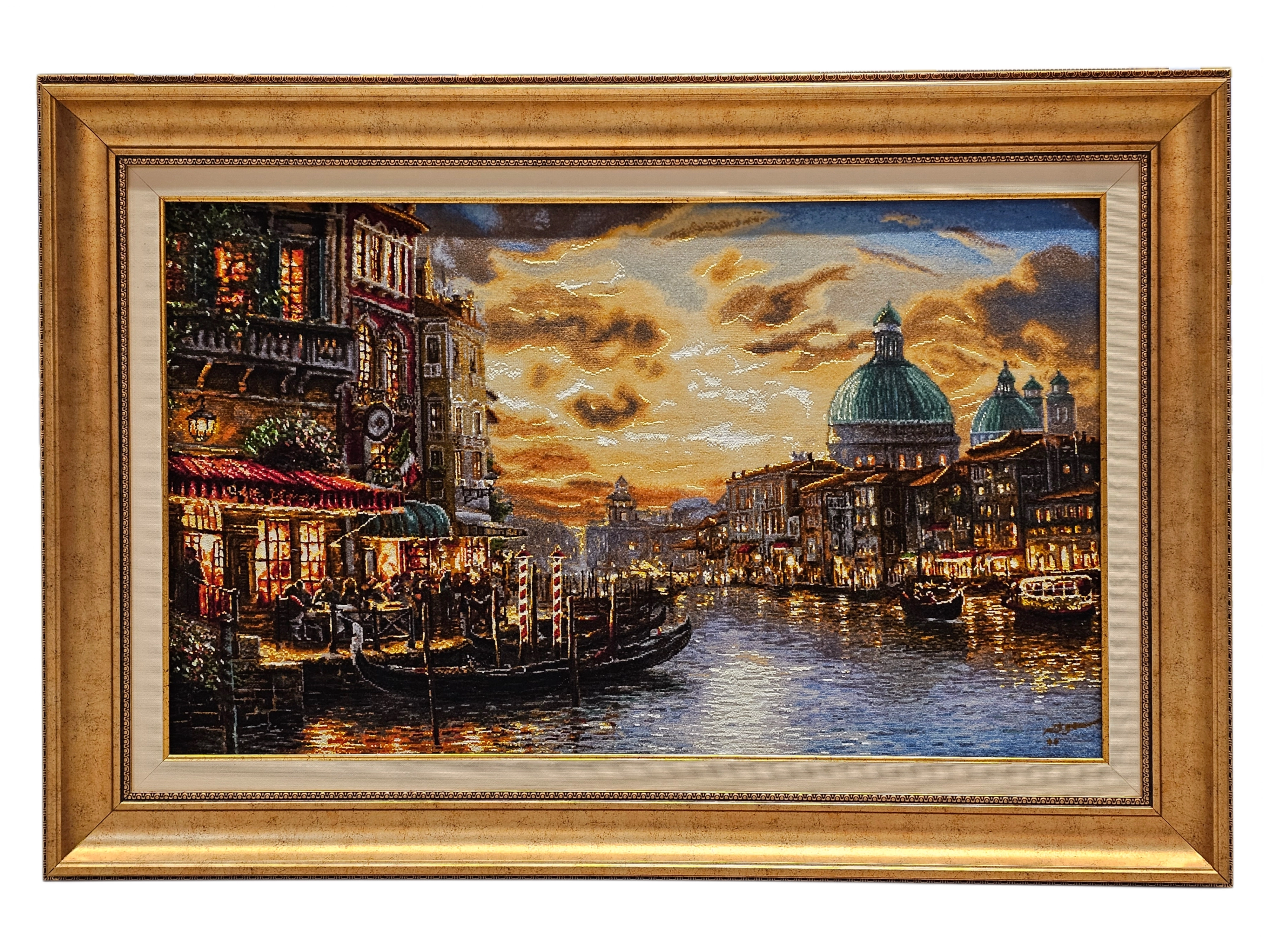 Luxury Handwoven Iranian Wall Carpet – Venice | 64x100 cm | Wool & Silk | Made in Iran