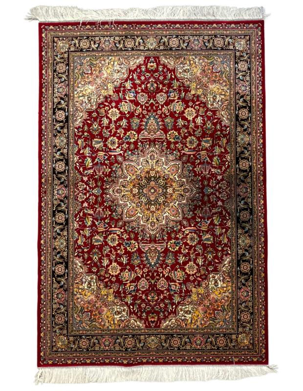 Persian Machine-Made Silk Carpet (100×150 cm)