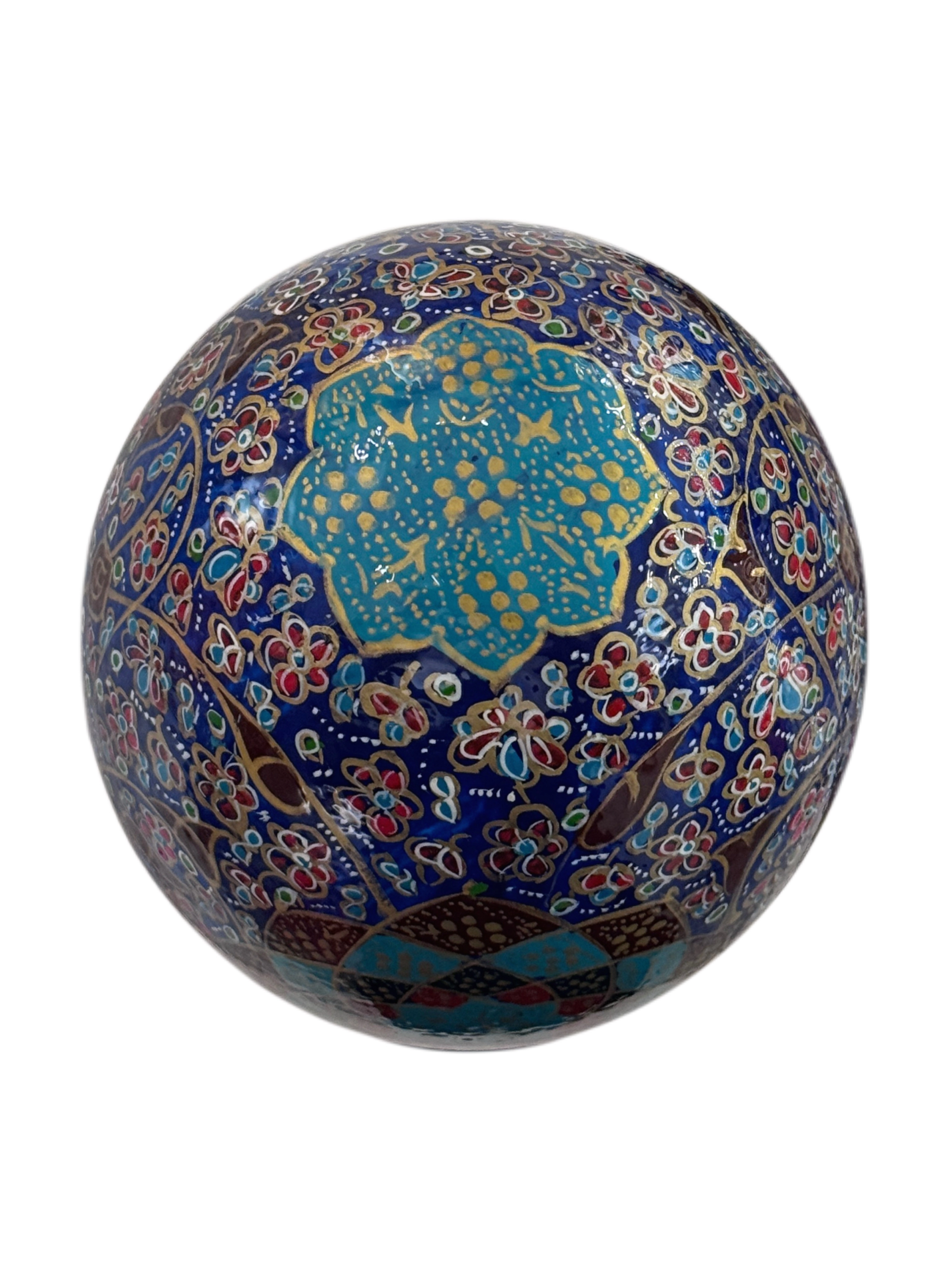 Handcrafted Enameled Decorative Ostrich Egg