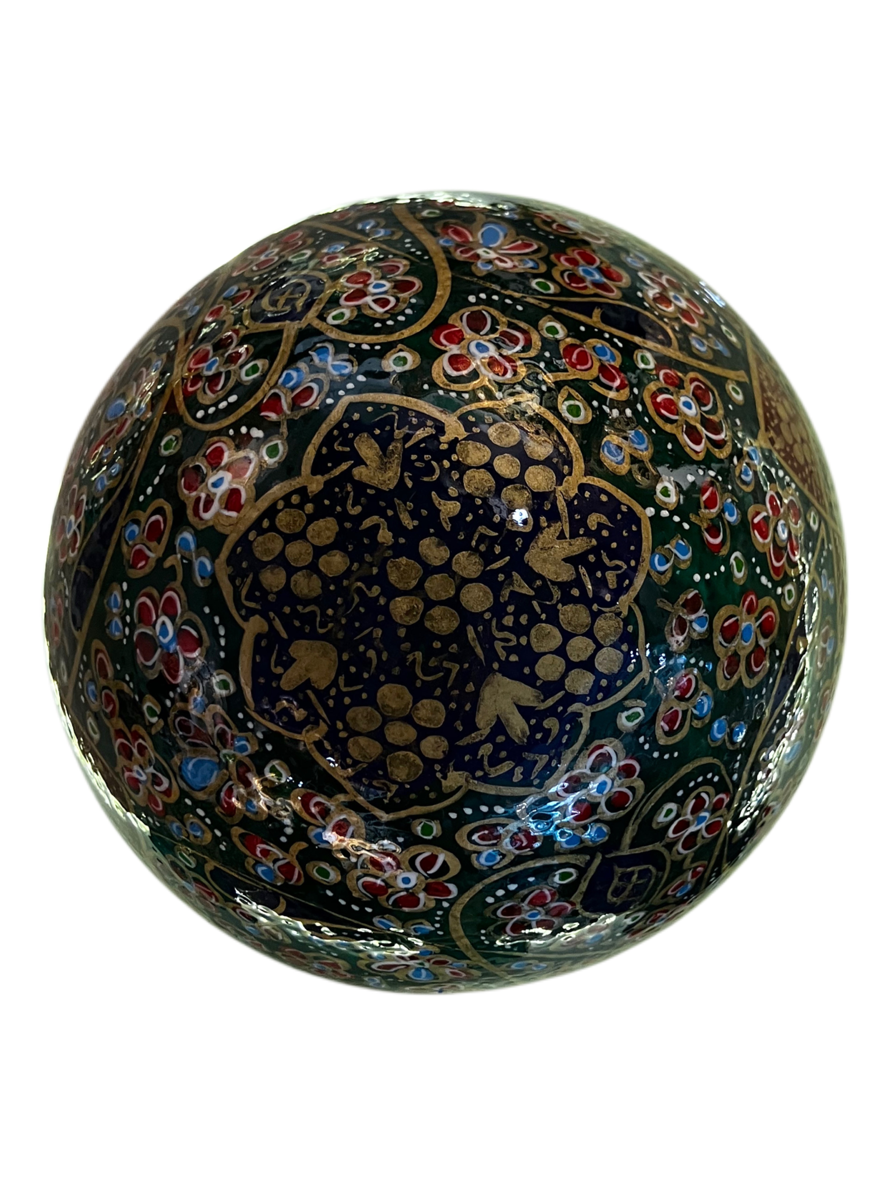 Handcrafted Enameled Decorative Ostrich Egg