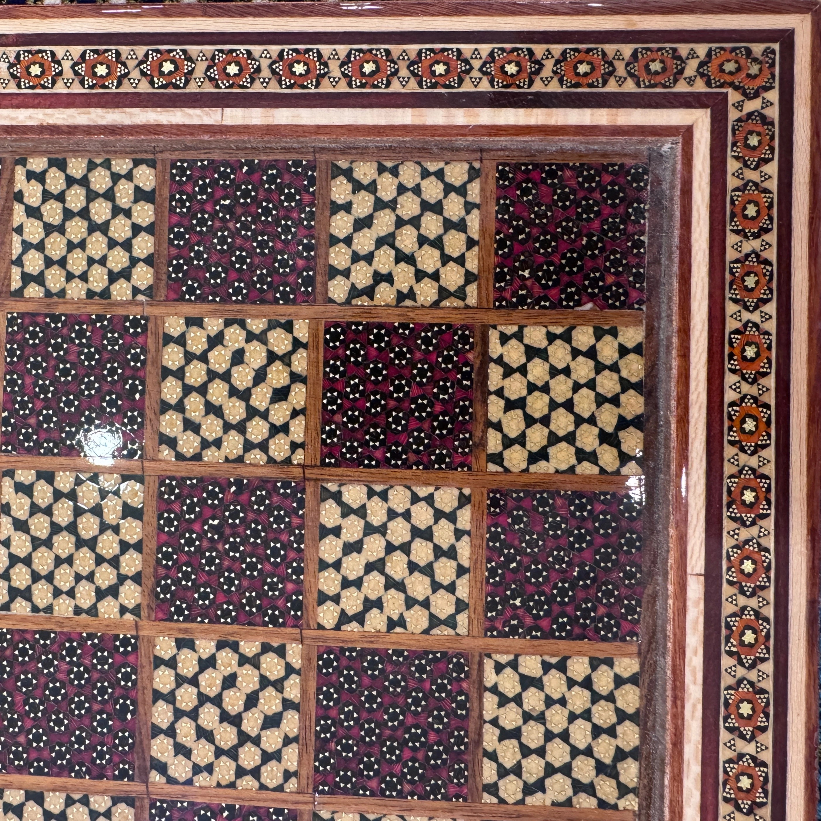 Handcrafted Khatam Chess Set - 38x38 CM