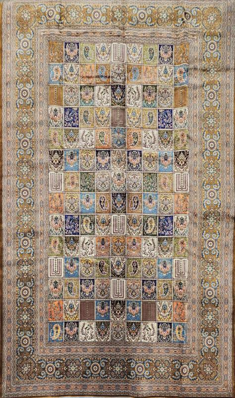 Silk-Look Machine Rug | 200×300 cm – Patchwork Design (Multicolor)