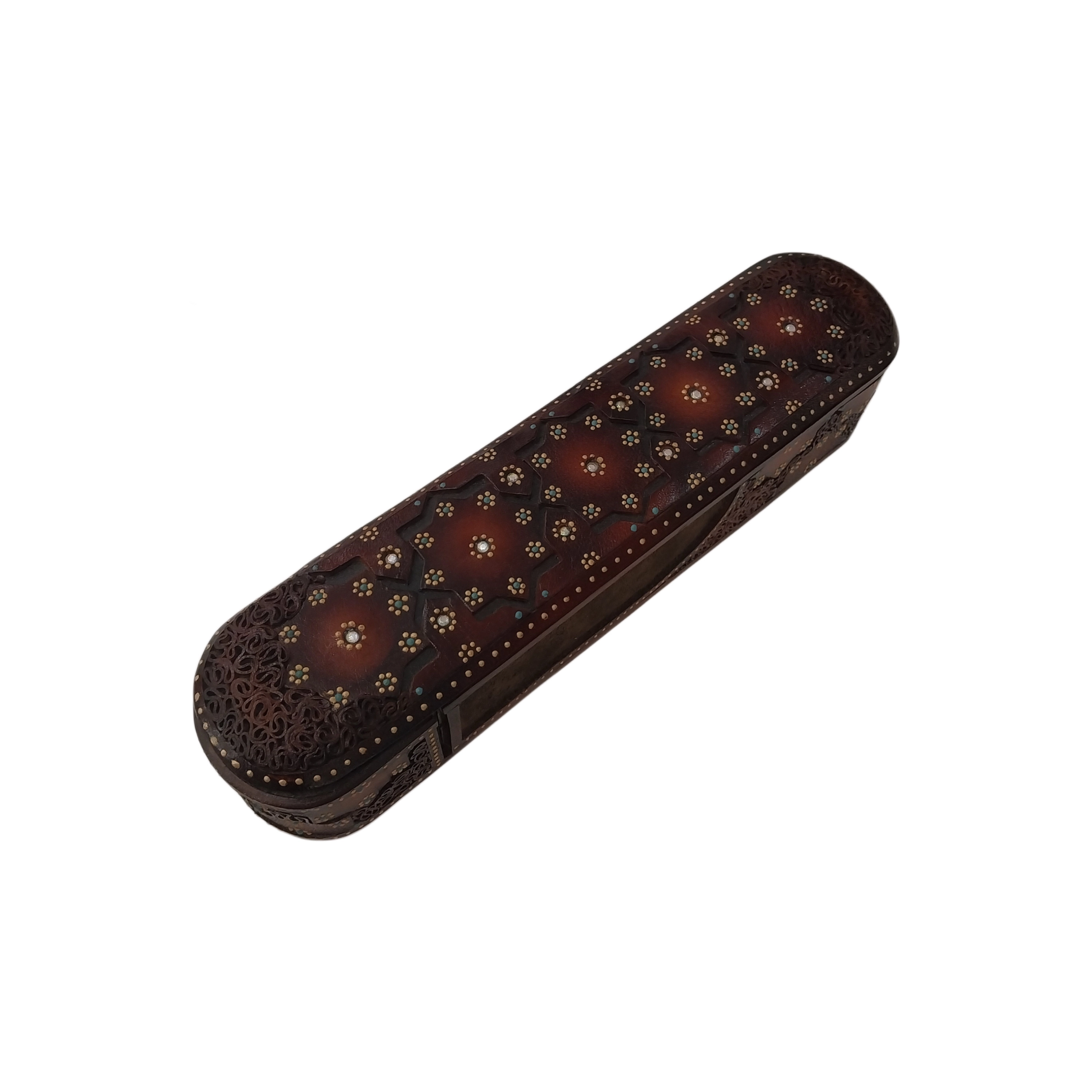 Iranian Handmade Leather pen Box (30 x 7) cm
