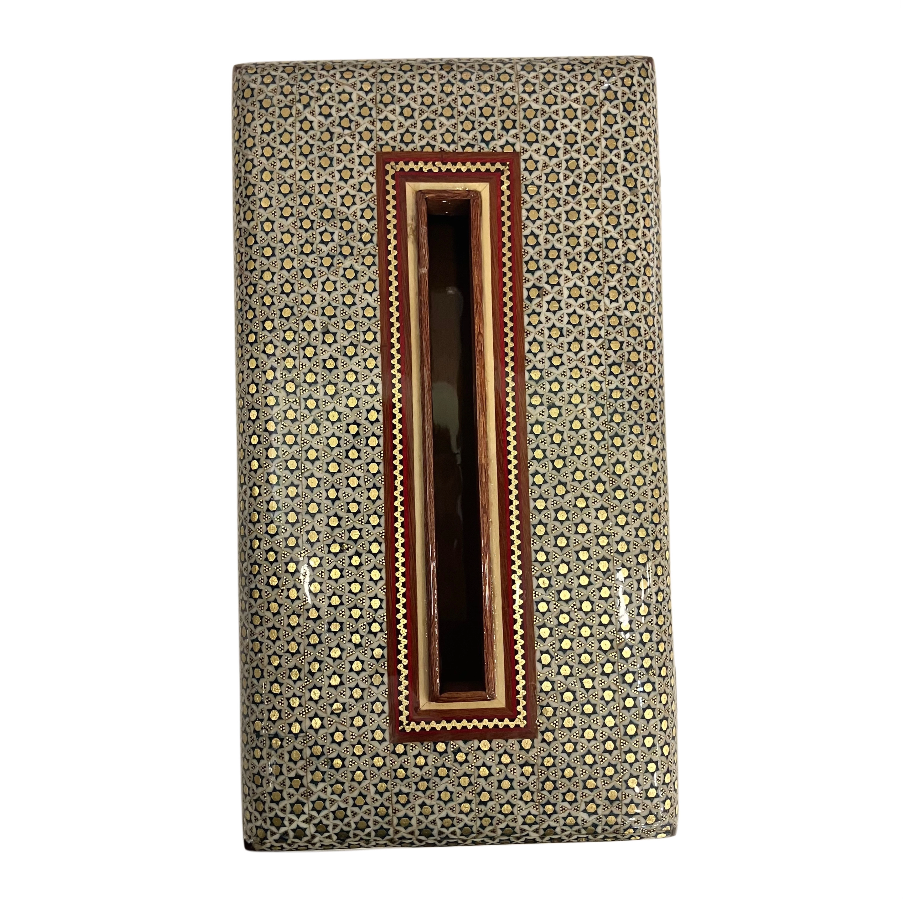 Handmade Khatam Inlay Napkin Box – 15 x 26 cm