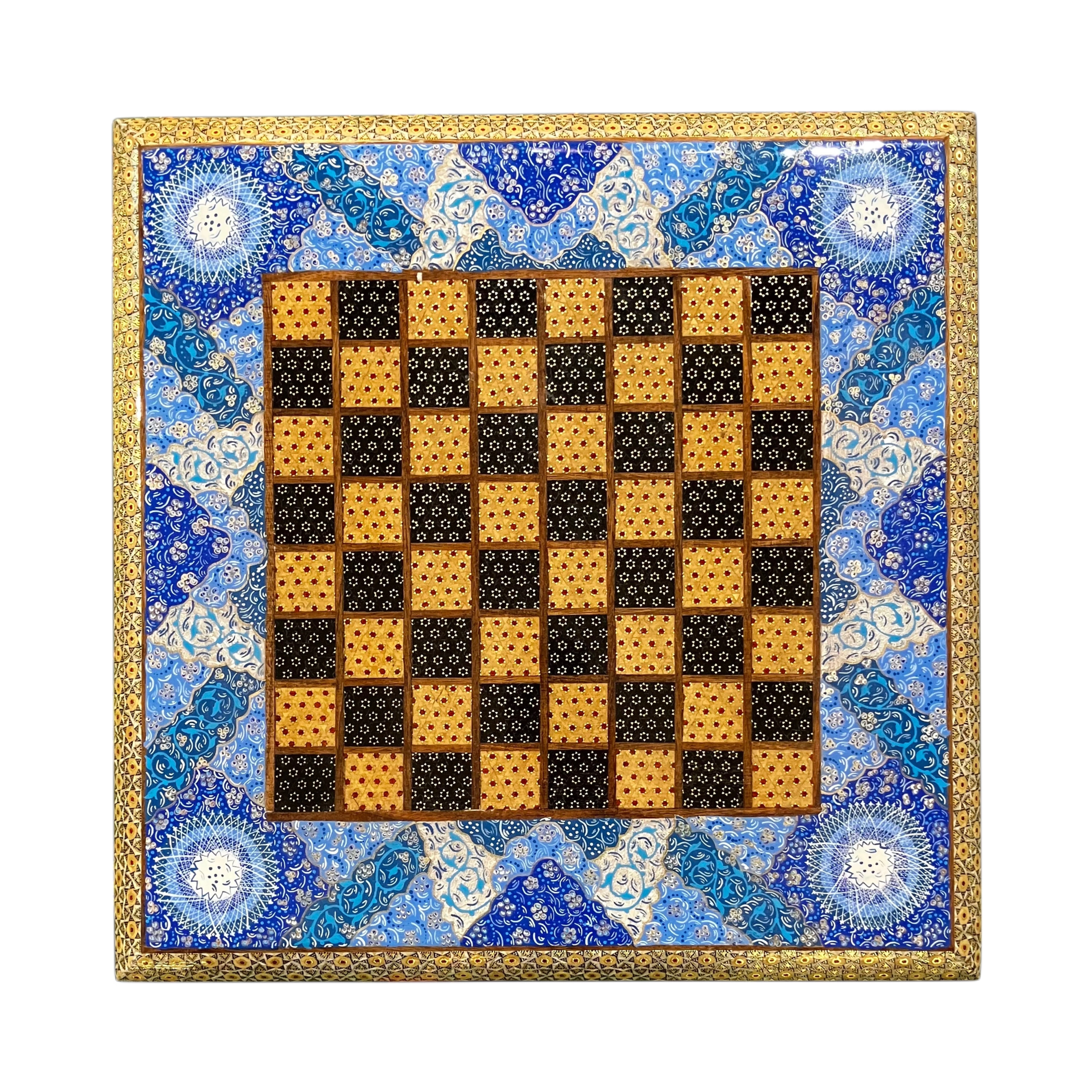 Handmade Iranian Hatem Chess Board | 40×40 cm – Square | Made in Iran