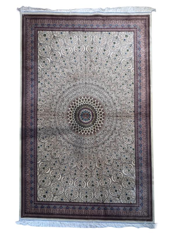 Multicolor Medallion Pattern Machine-Made Rug – 225×150 cm