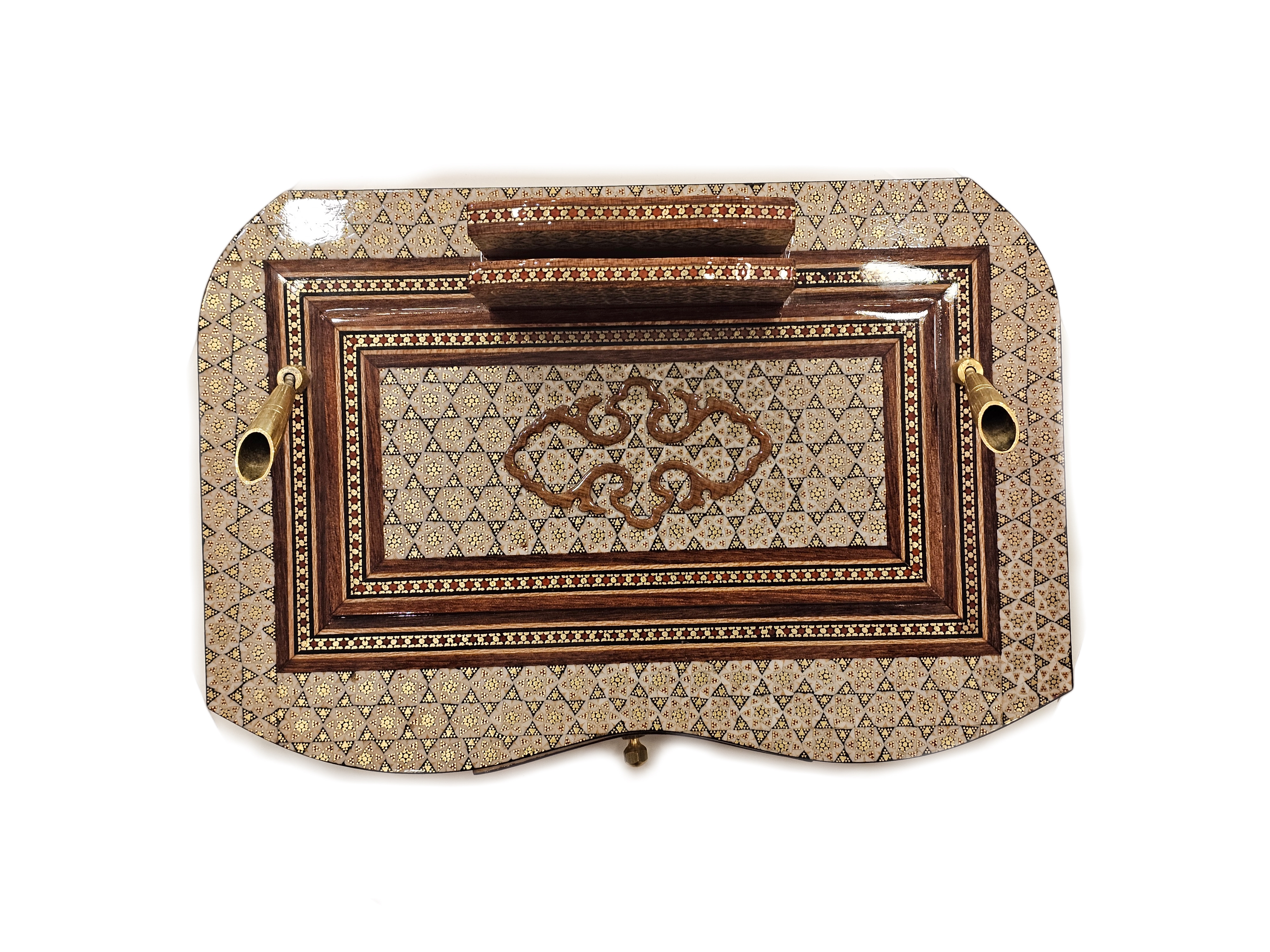 khatam Desktop Luxury Pen Holder (Handicraft of Iran)  Size: (20 x 30) cm