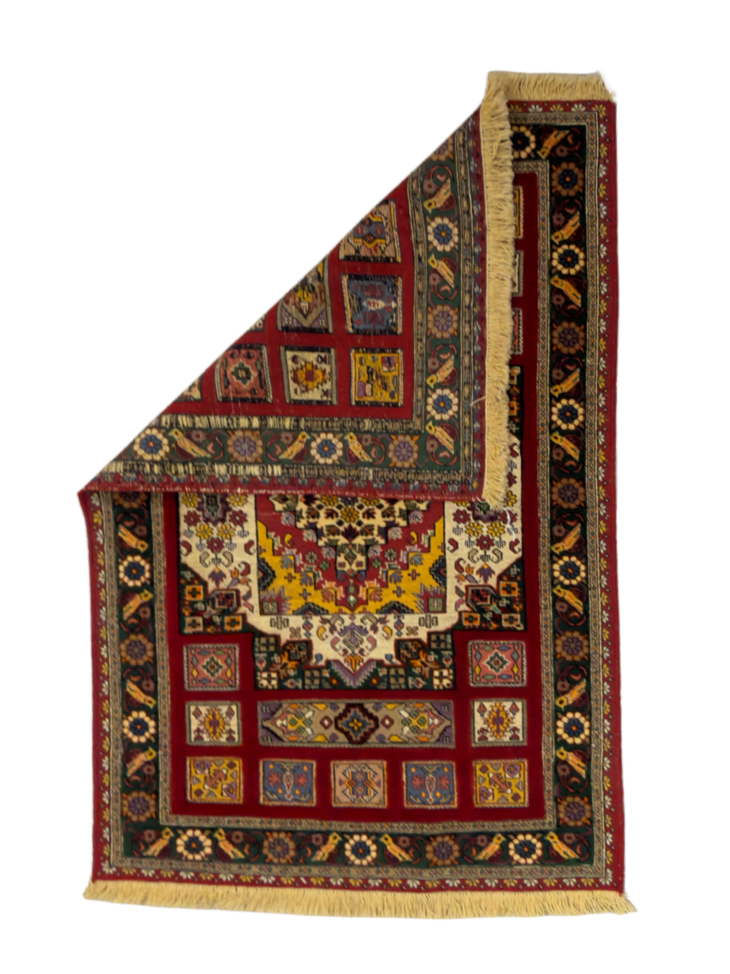 Iran’s Handwoven Horasan Combined Kilim and Carpet Size: (110 x 169) cm