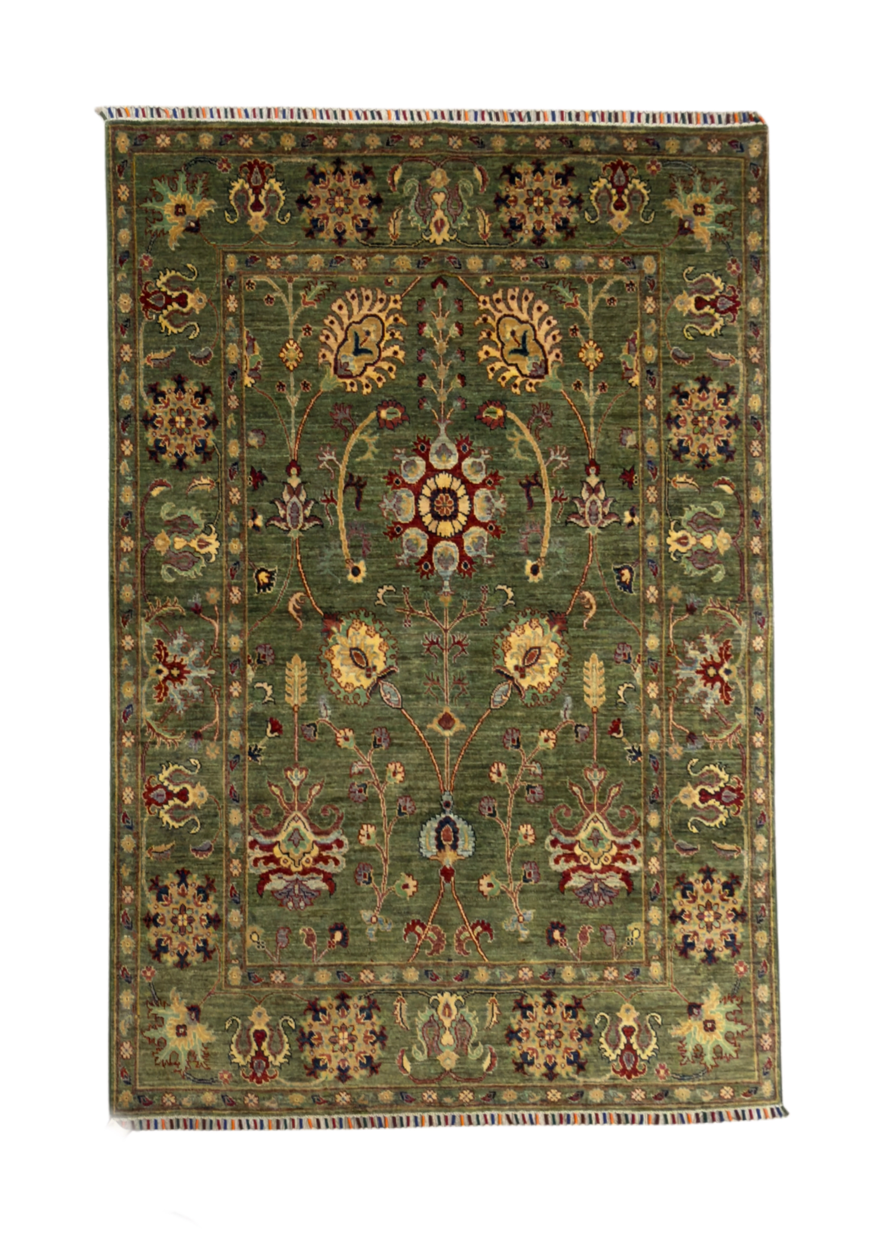 Afghan Handwoven Carpet (150 x 191) cm