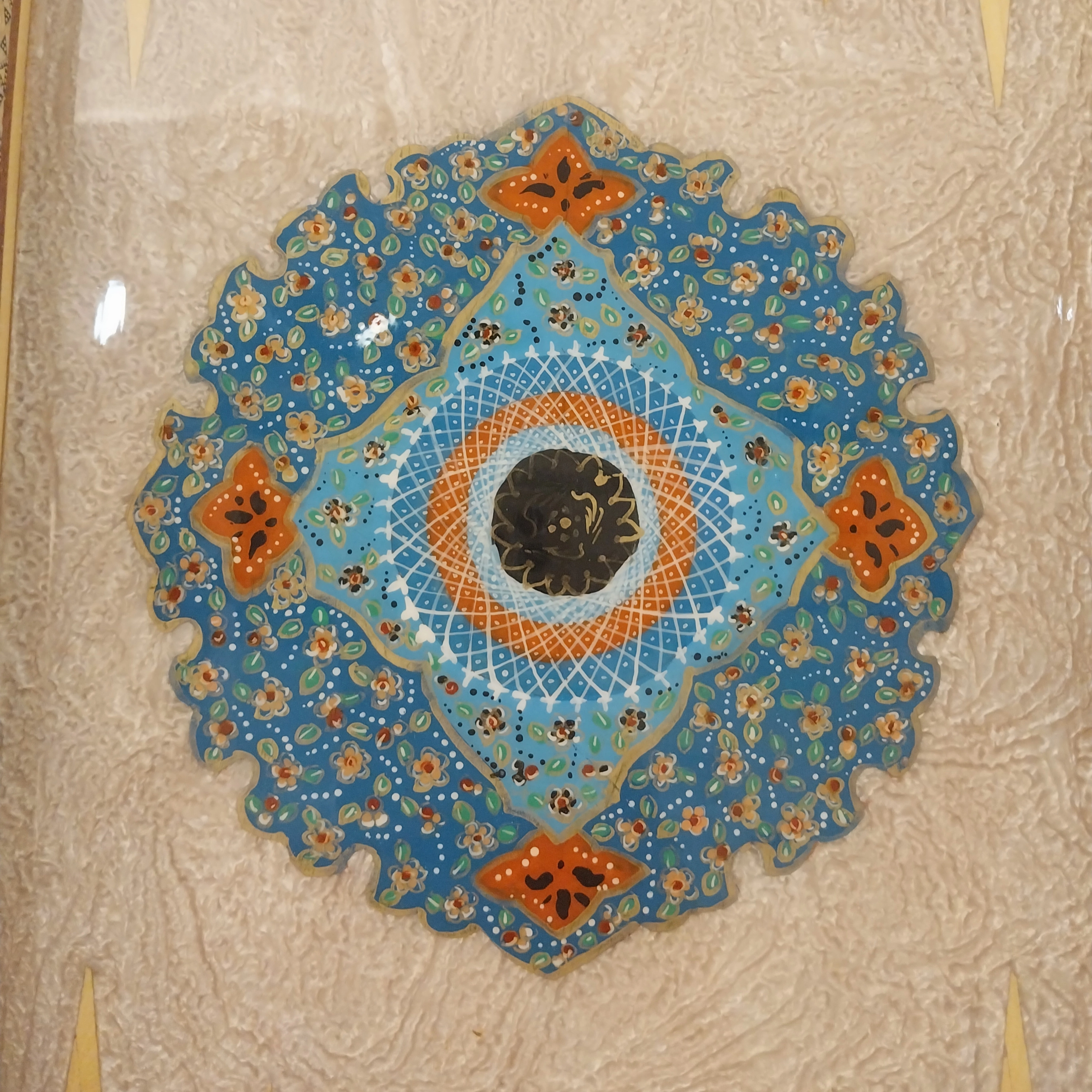 Handcrafted Khatam and Miniature Backgammon and Chess Set - 50x50 CM