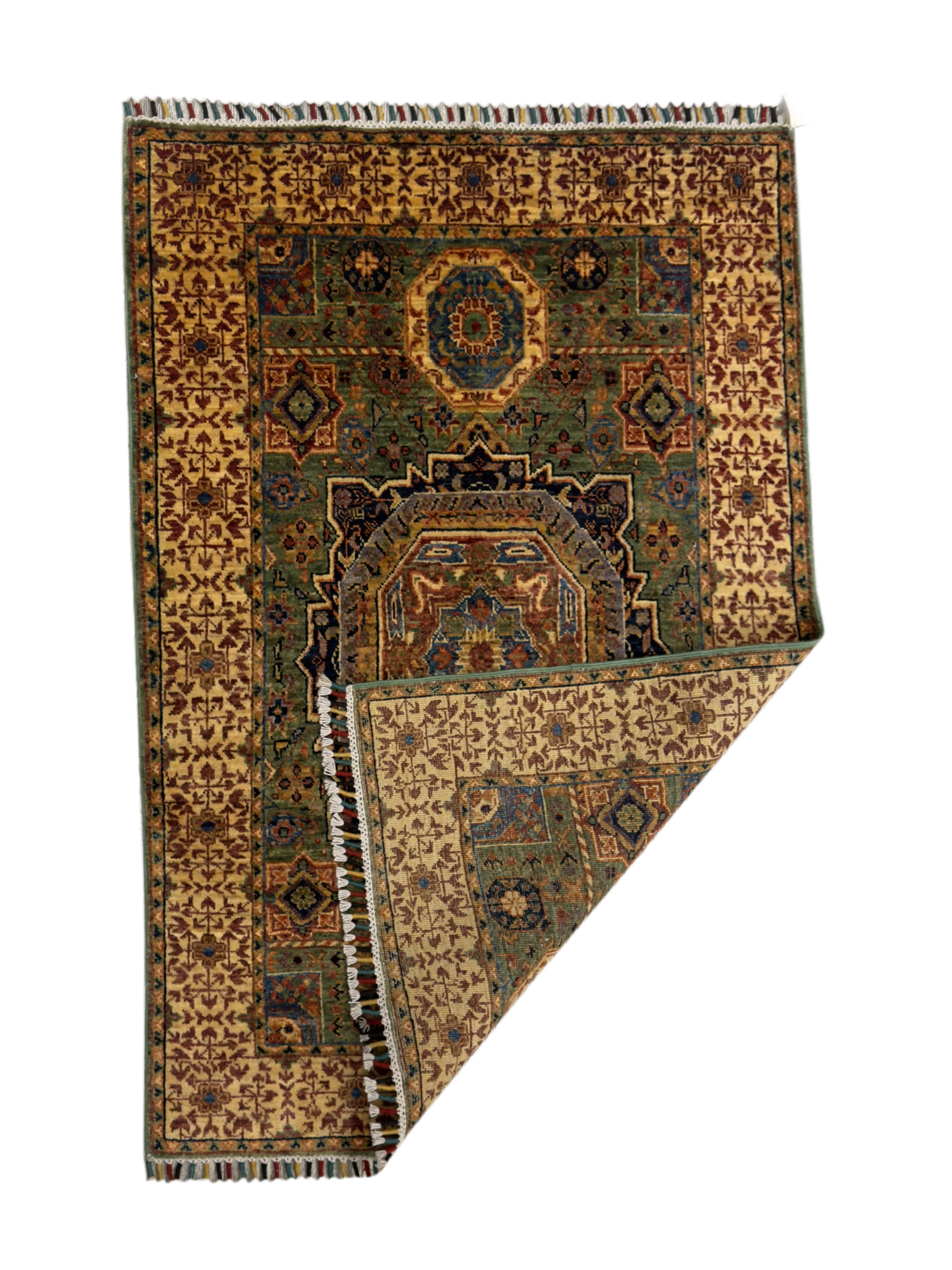 Afghan Handwoven Carpet (99 x 145) cm