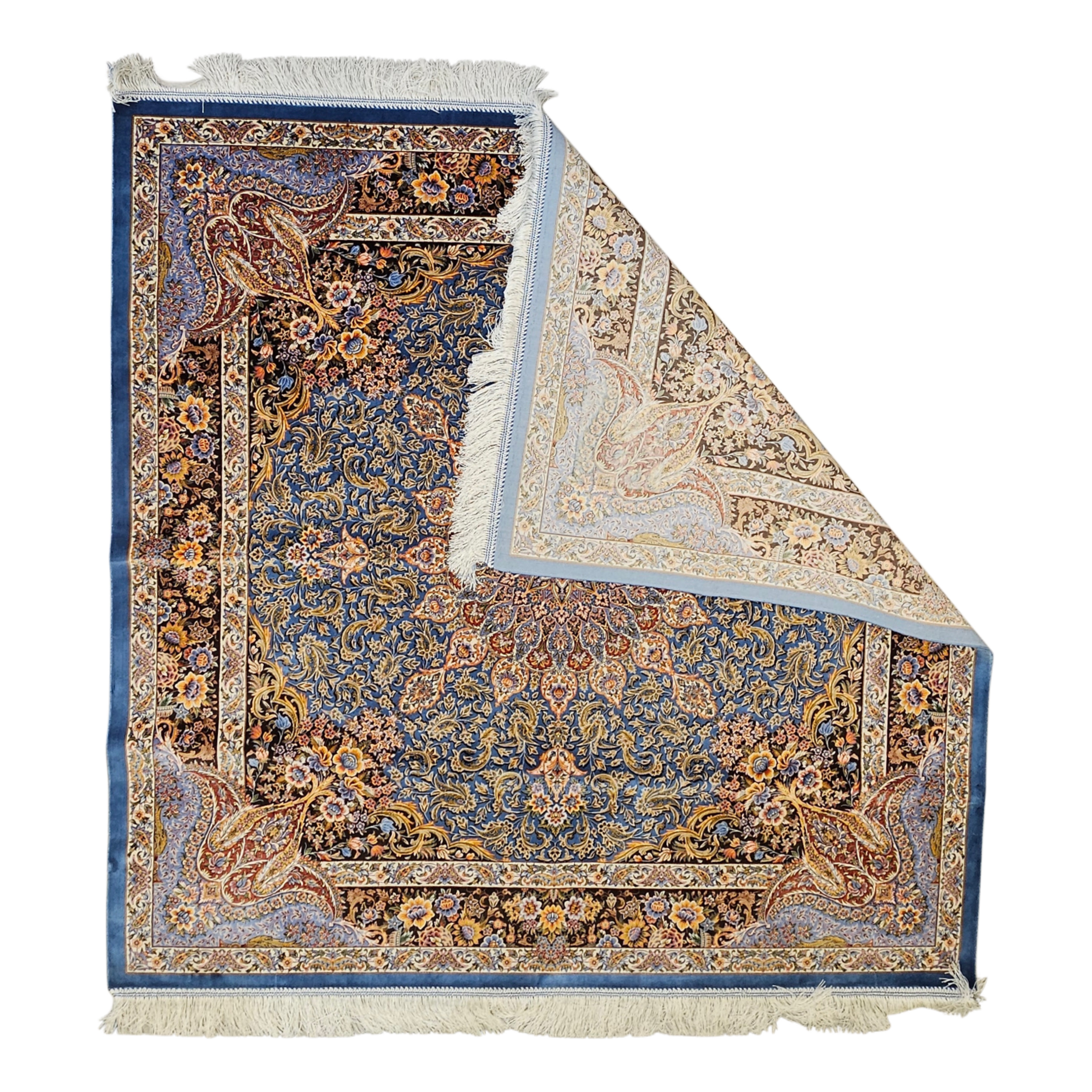 Classical Medallion & Figurative Machine-Made Rug – 150 x 150 cm