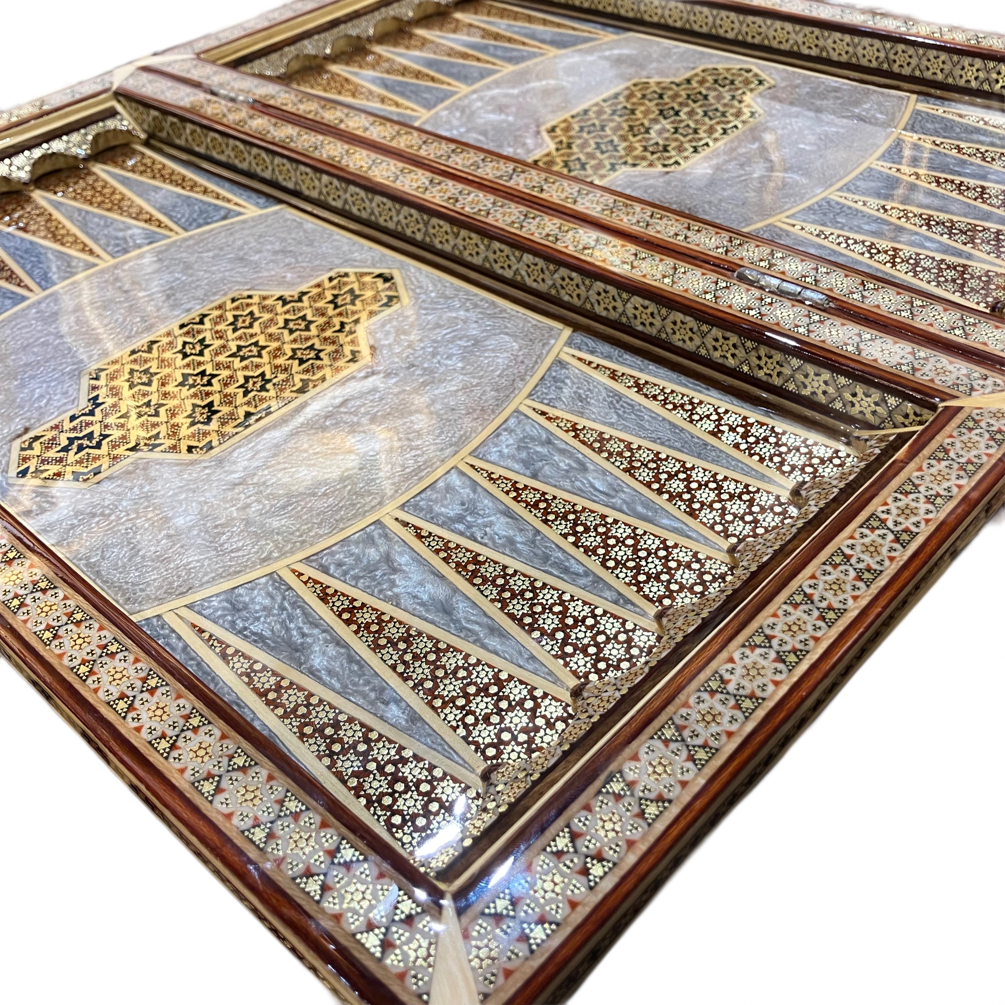 İran’ın%20El%20İşlemesi%20Luks%20Hatem%20Tavla%20ve%20Satranç%20-%2040x40%20CM