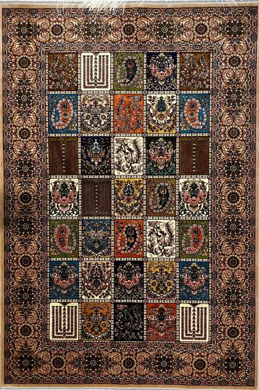 Persian Machine-Made Silk Carpet (100×150 cm)