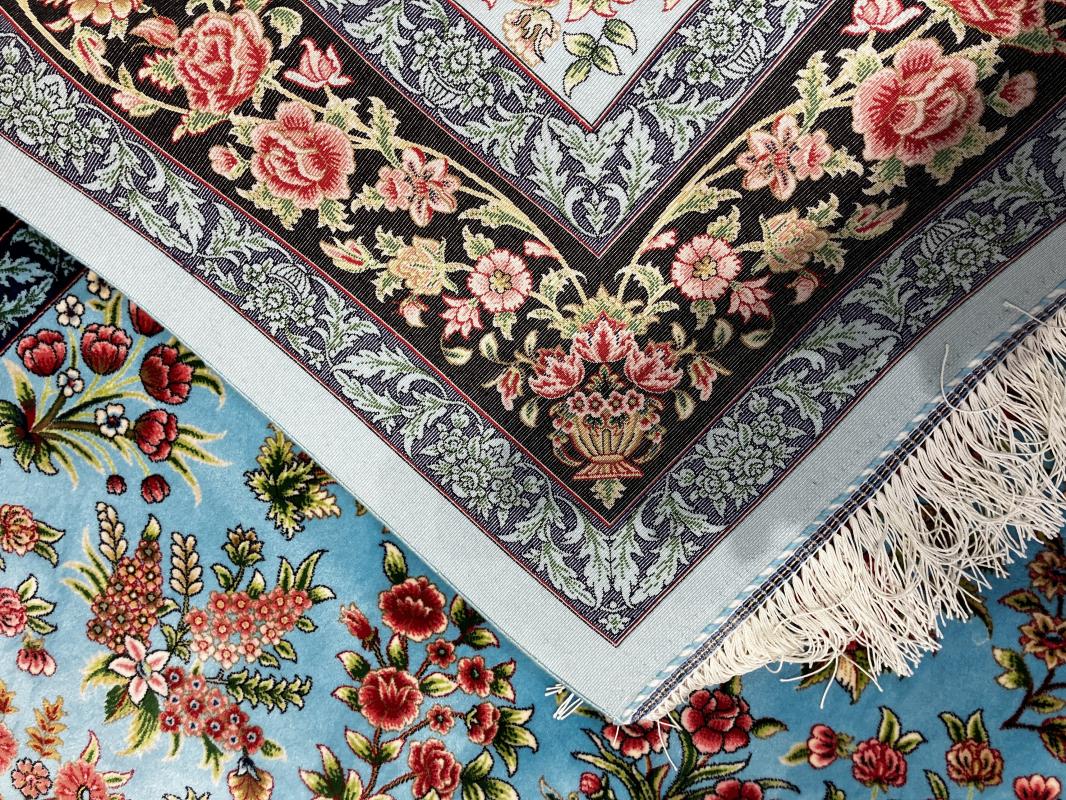 Persian Machine-Made Silk Carpet (100×150 cm)