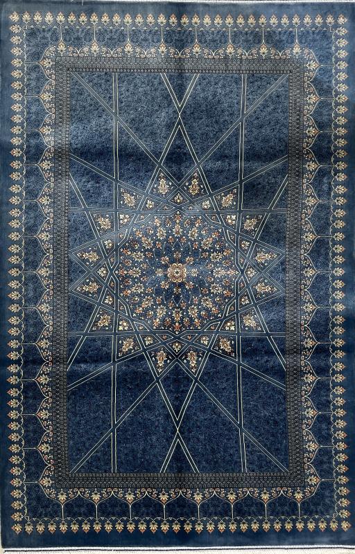 Persian Machine-Made Silk Carpet (100×150 cm)