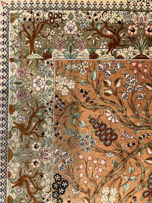 Persian handmade silk (100 x 147) cm