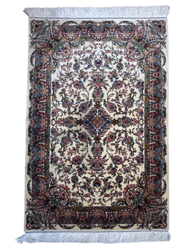 Persian Machine-Made Silk Carpet (100×150 cm)