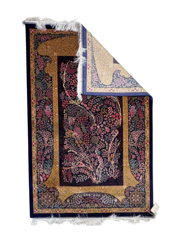 Persian Machine-Made Silk Carpet (100×150 cm)