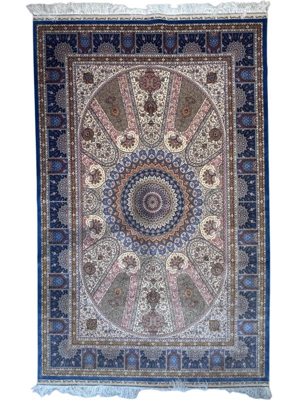 Multicolor Medallion Pattern Machine-Made Rug – 225×150 cm