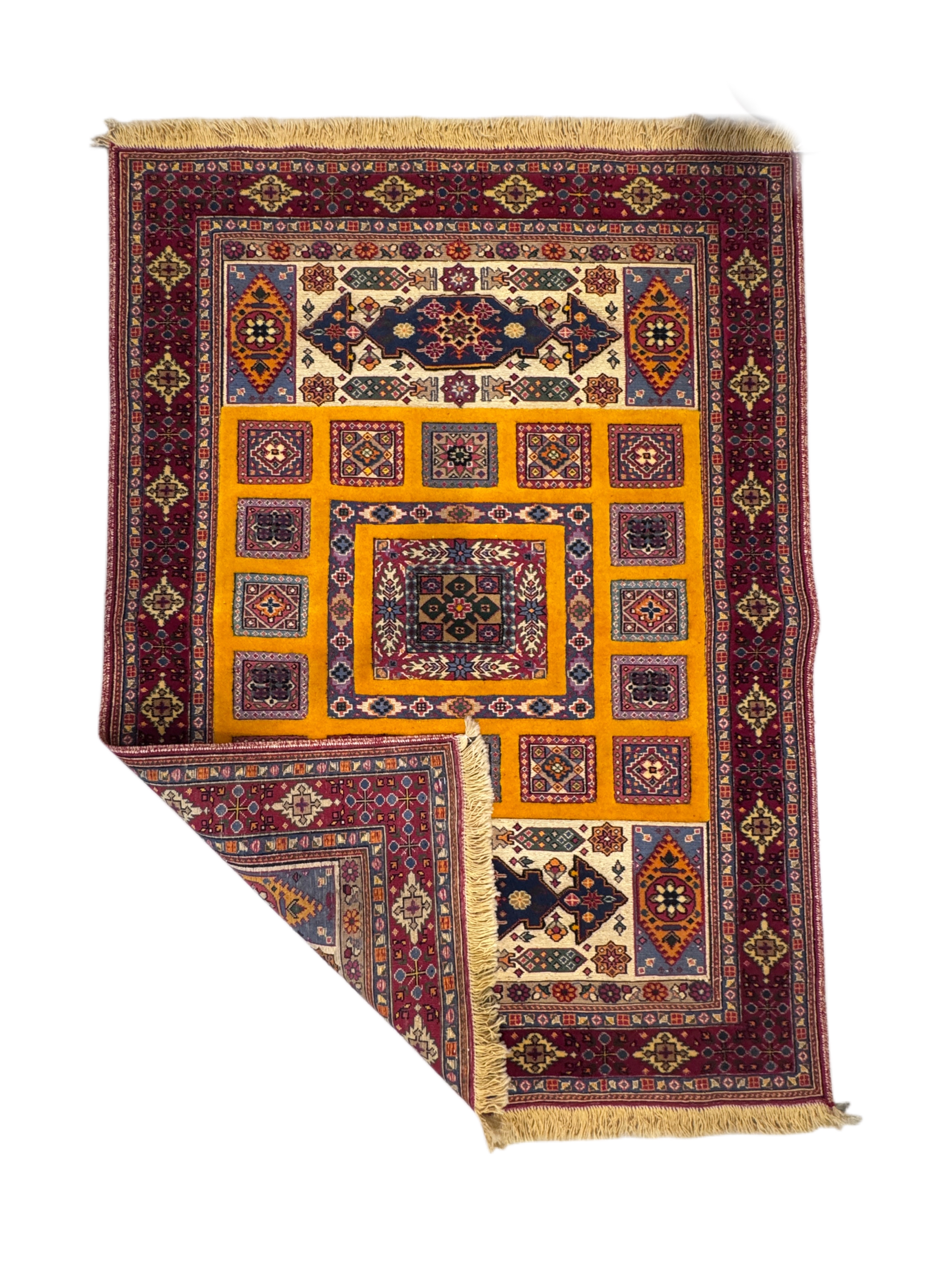 Iran’s Handwoven Horasan Combined Kilim and Carpet Size: (128 x 171) cm