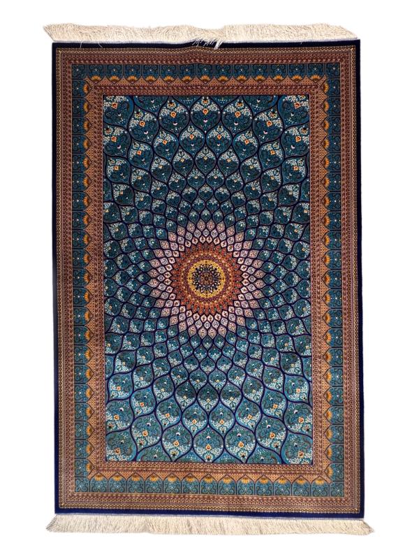 Classical Medallion & Figurative Machine-Made Rug – 180×120 cm