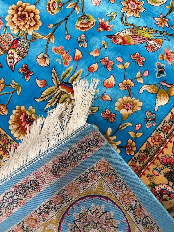 Persian Machine-Made Silk Prayer Rug (80×125 cm)