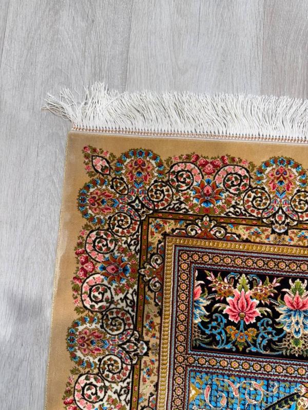 Persian Machine-Made Silk Prayer Rug (80×125 cm)