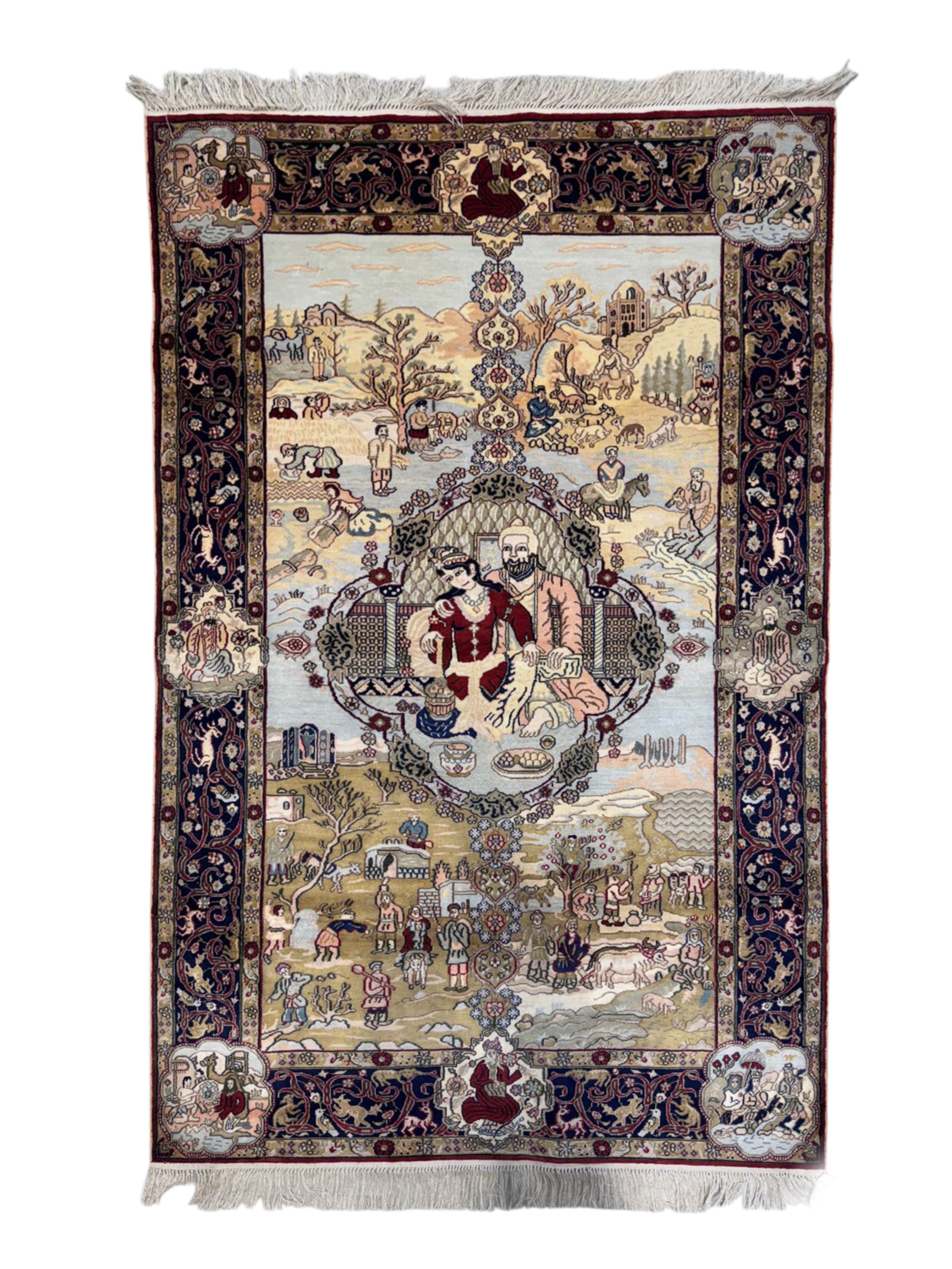 Persian handmade silk (92 x 150) cm