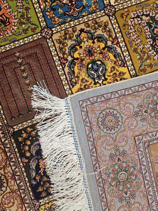 Persian Machine-Made Silk Prayer Rug - 80x120 cm