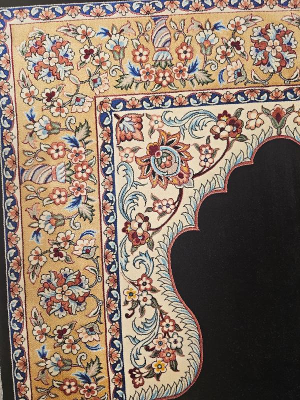 Persian Machine-Made Silk Prayer Rug - 80x120 cm