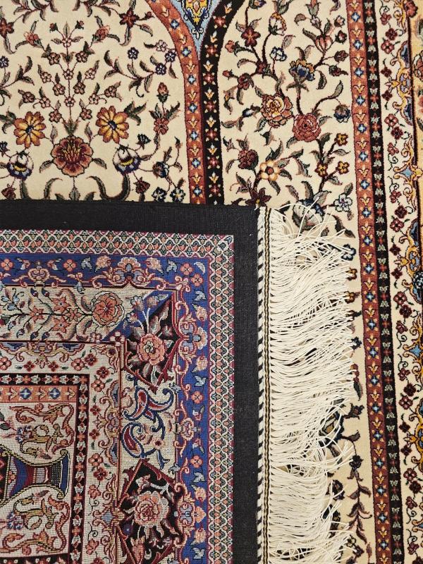 Persian Machine-Made Silk Prayer Rug - 80x120 cm
