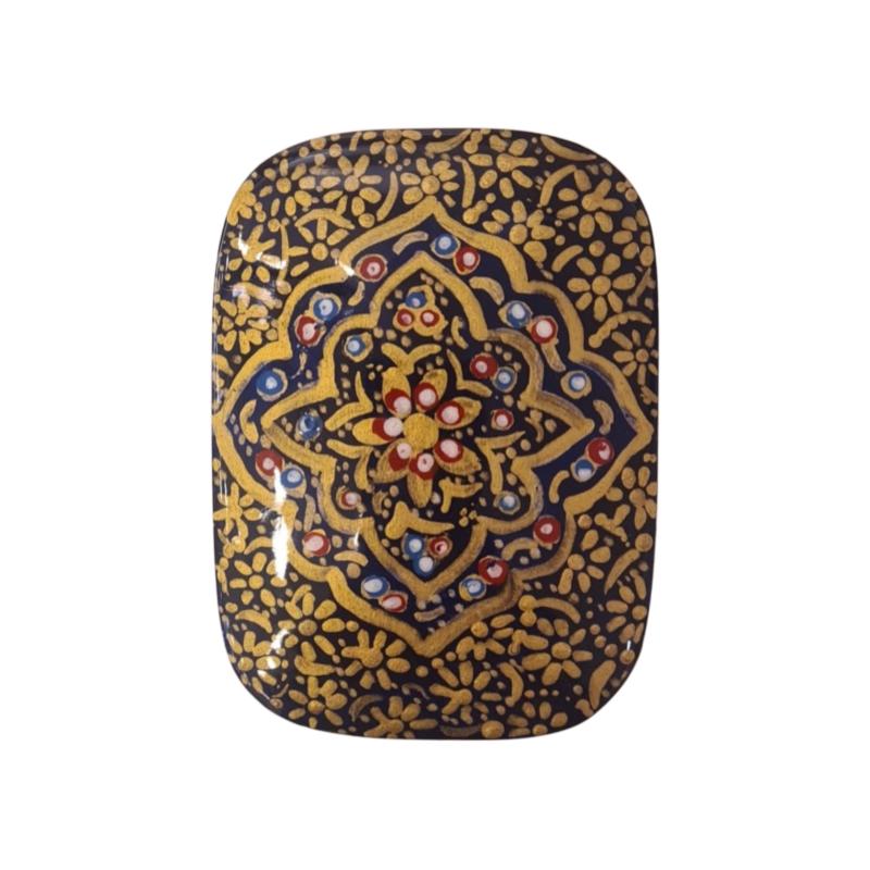 Iranian Handcrafted Khatam Art Jewelry Box Size  : ( 6 x 8) cm 