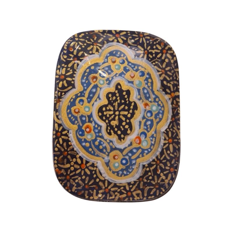 Iranian Handcrafted Khatam Art Jewelry Box Size  : ( 6 x 8) cm 