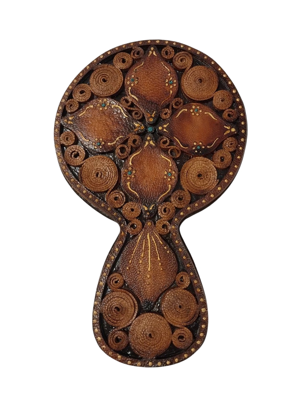 Deri Ayna %20(İran’ın%20El%20Sanatı)%20 (18cm%20x%2011%20cm)