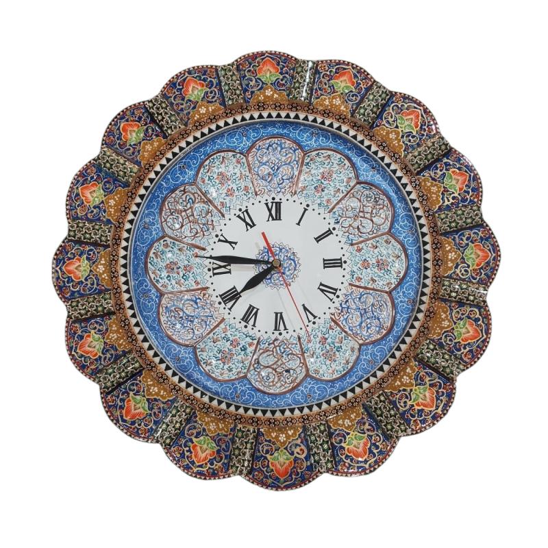 Iranian Hatam Work Clock Size : (44 x 44) cm