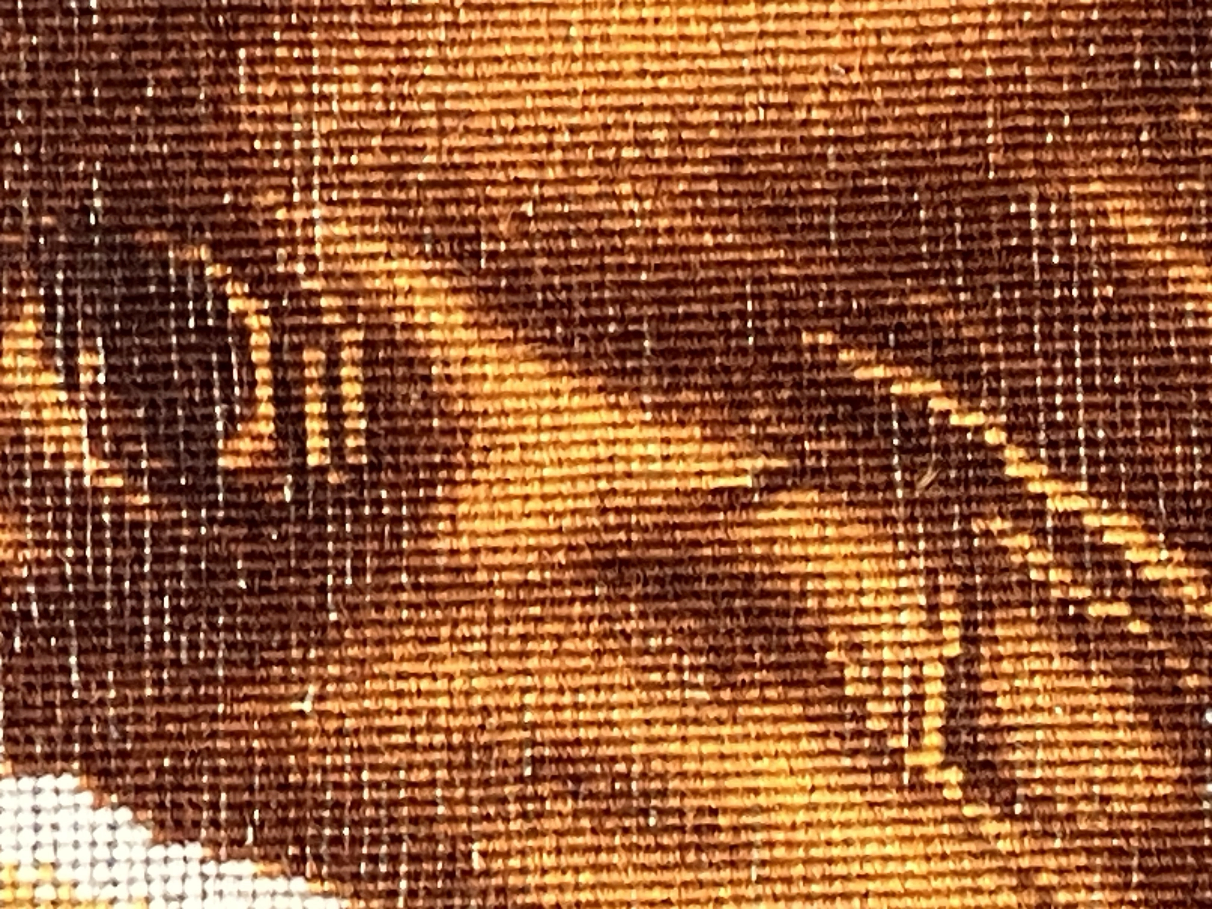 El Dokuması İran Tablo Halısı – Kahverengi At | 68x96 cm
