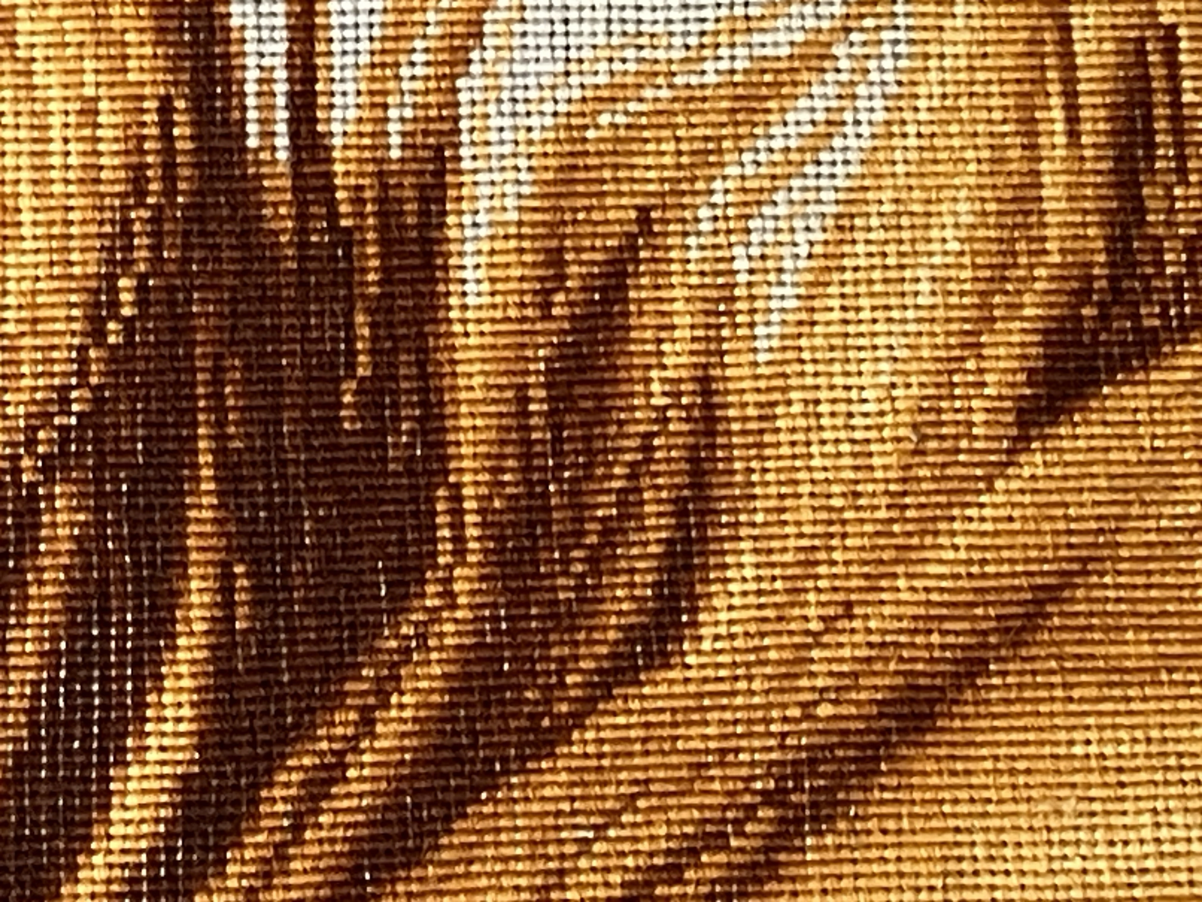 El Dokuması İran Tablo Halısı – Kahverengi At | 68x96 cm