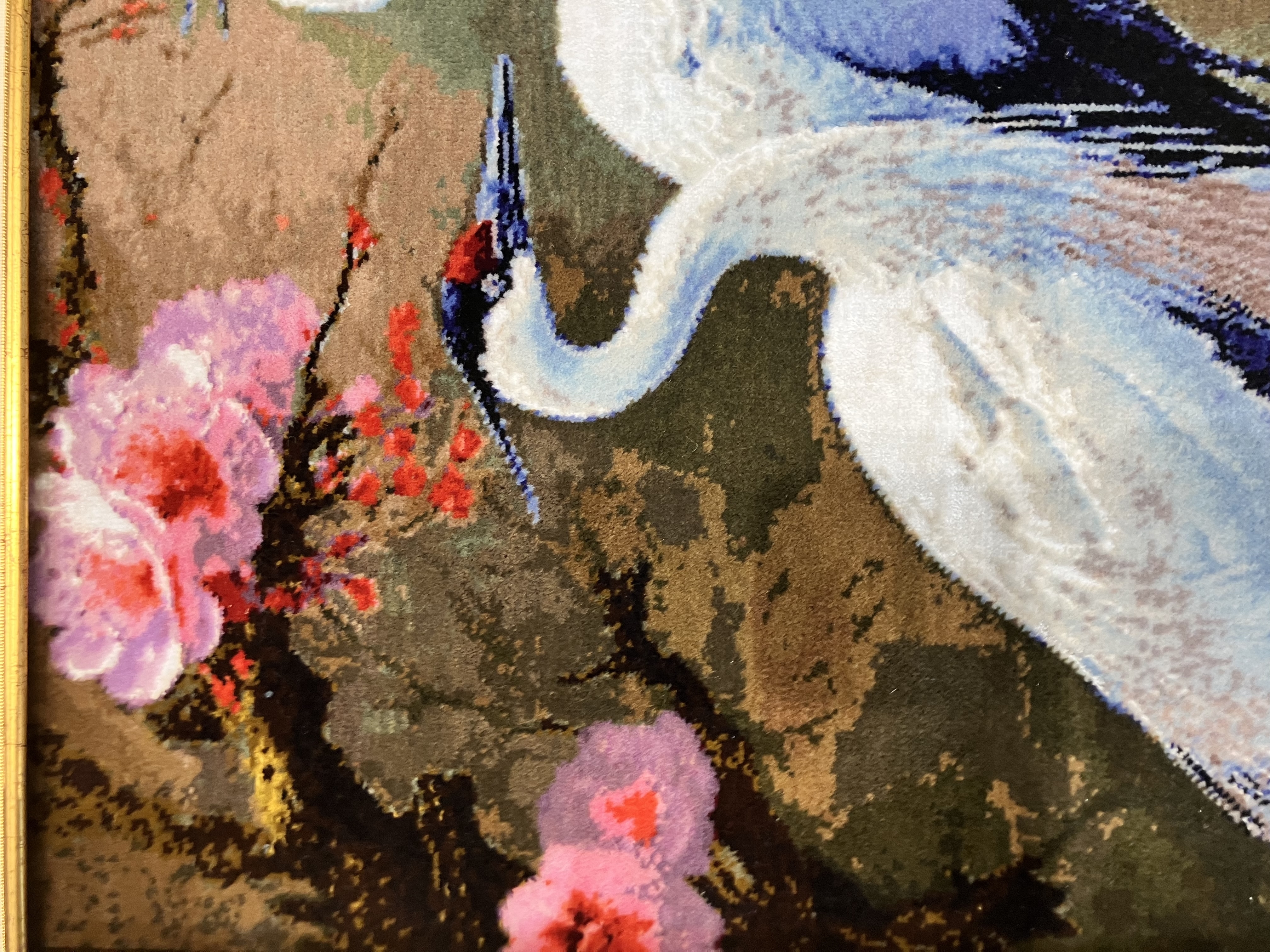 Turna%20Kuşları%20–%20İran%20El%20Dokuma%20Tablo%20Halı%20|%2049×72%20cm