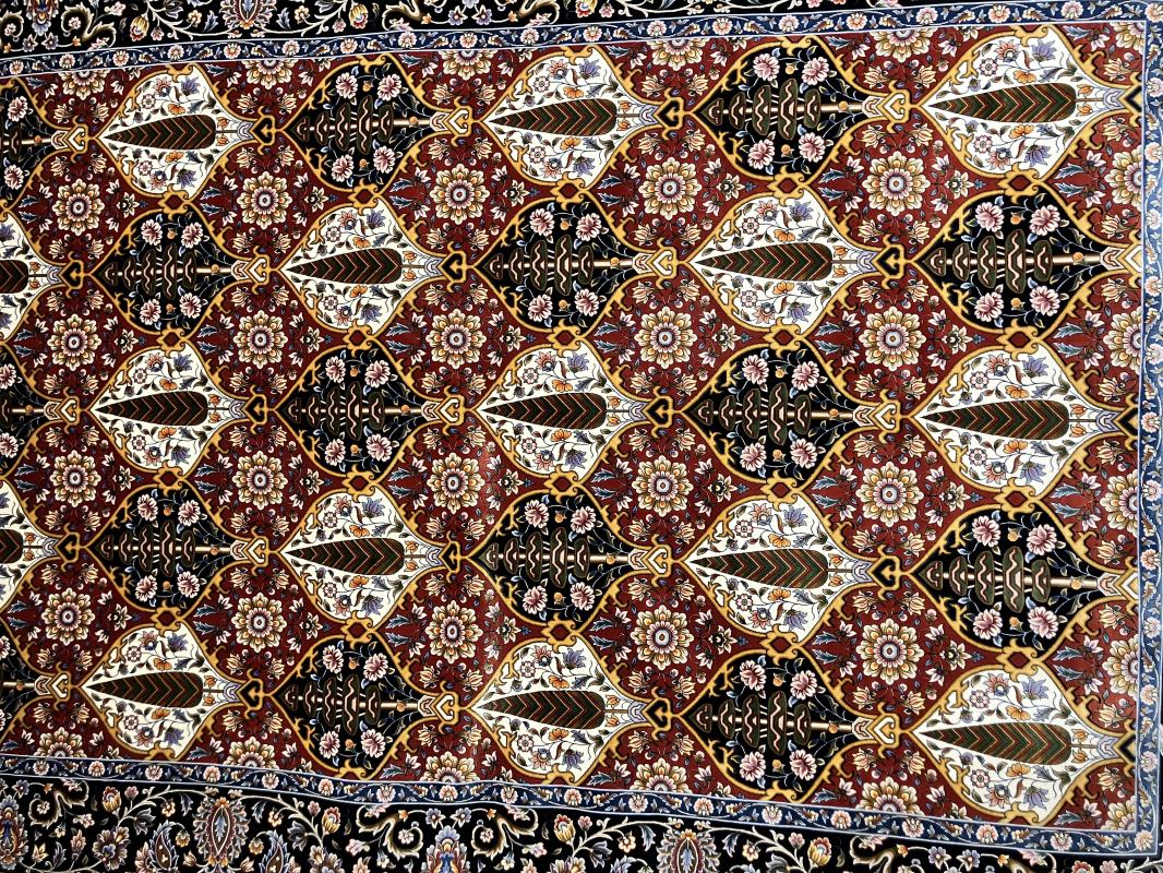 Multicolor Medallion Pattern Machine-Made Rug – 225×150 cm