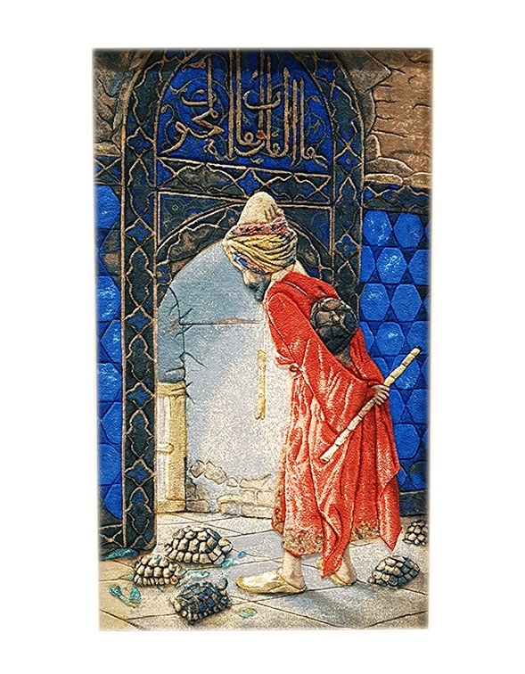 Iran%20el%20dokuma%20tablo%20halı%20(Kaplumbağa%20Terbiyecisi)%20Ebat%20:%20(51%20x%2087)%20cm