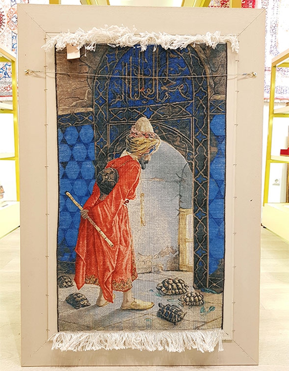 Iran%20el%20dokuma%20tablo%20halı%20(Kaplumbağa%20Terbiyecisi)%20Ebat%20:%20(51%20x%2087)%20cm