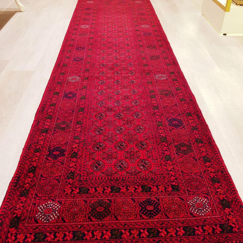 Afghan Handwoven Tekap Carpet ( Takap )  Size:  ( 80 x 291 cm)