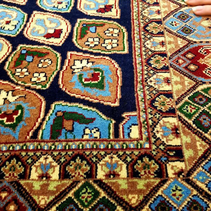 Hand Woven Peacock Pattern Afghan Carpet Size: ( 198 x 146 cm)