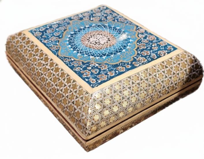 EBRISEM Gallery | El Yapımı Hatam Lüks Mücevher Kutusu | 10x12 cm