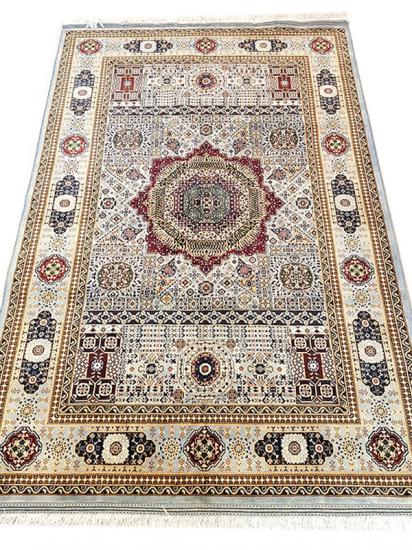 Hand Woven Afghan Carpet Mamluk Size: (208 x 305) cm