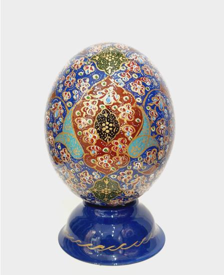 - Decorative Hand Painted Ostrich Egg