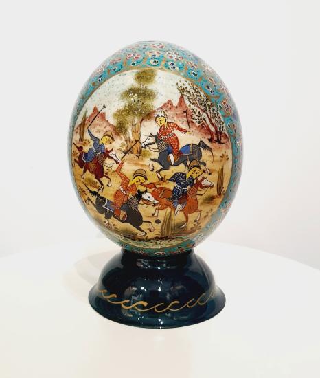 - Decorative Hand Painted Ostrich Egg