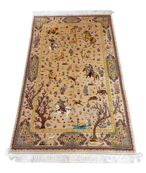 Pure Silk Machine Made Carpet 225 x 150 cm