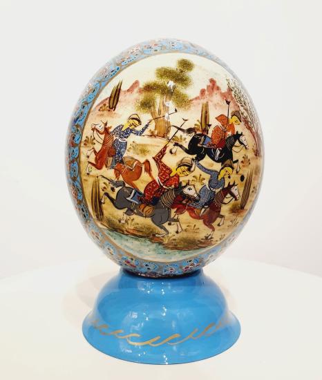 - Decorative Hand Painted Ostrich Egg